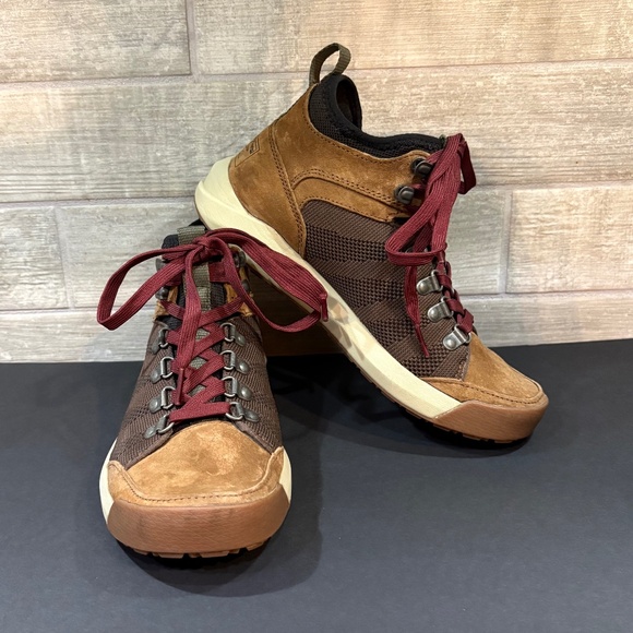 LL Bean Vista Low Lace Mid‎ Hikers Suede Leather Size 6.5 - Picture 1 of 13